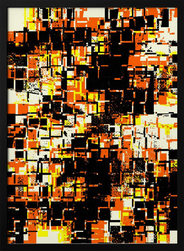 Kleurrijke geometrische blokken | Poster