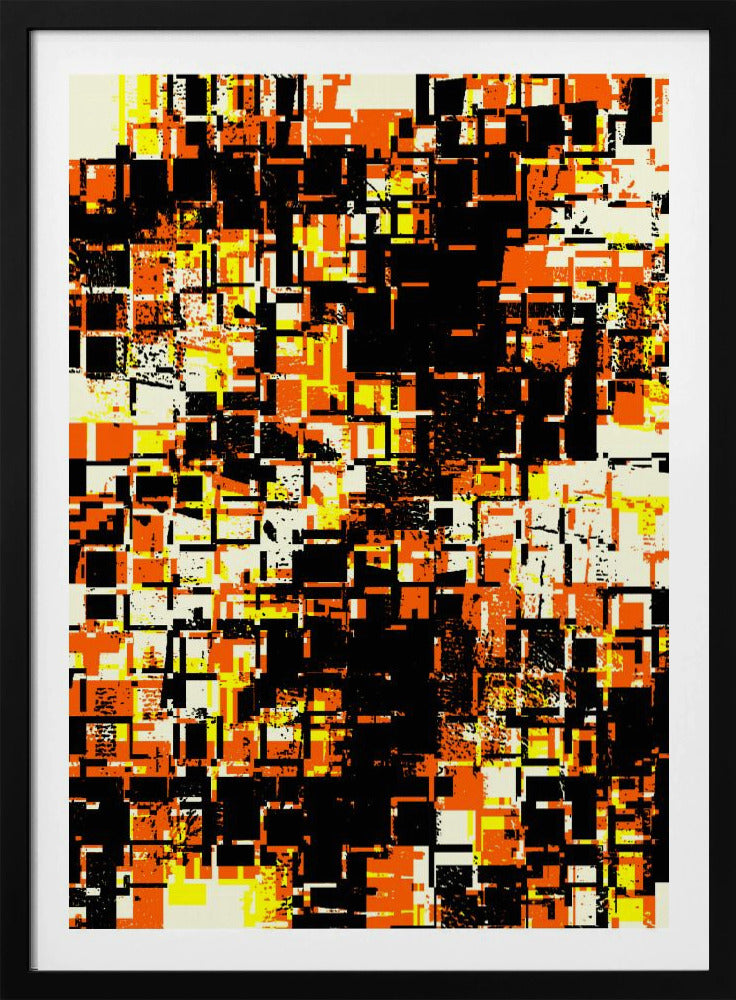 Kleurrijke geometrische blokken | Poster