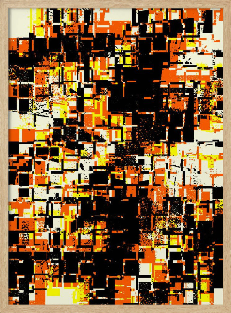Kleurrijke geometrische blokken | Poster