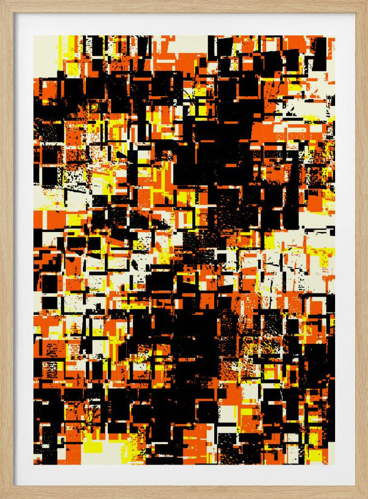 Kleurrijke geometrische blokken | Poster