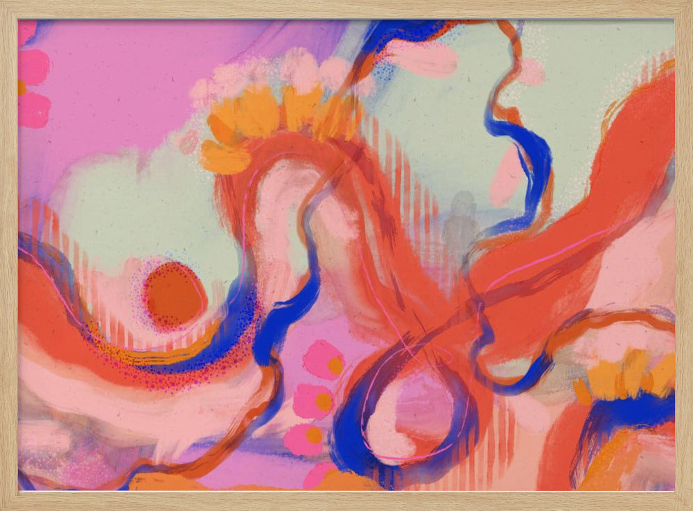 Grillig golvenlandschap | Poster