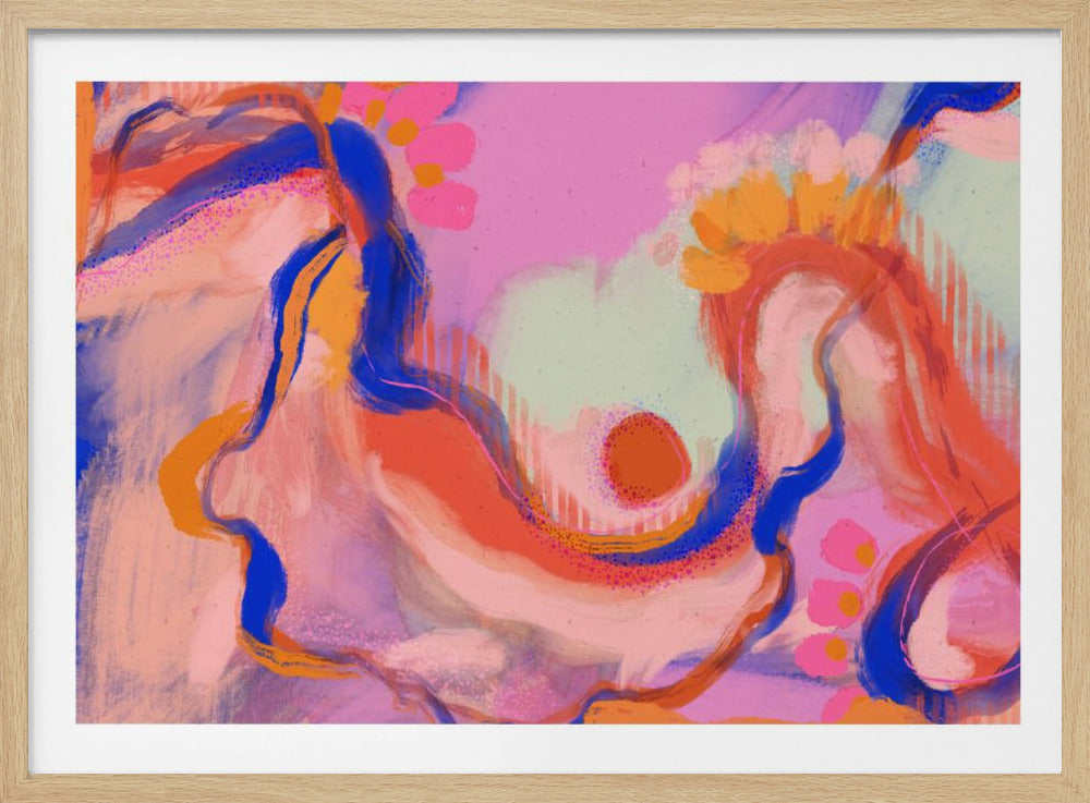 Grillig golvenlandschap | Poster
