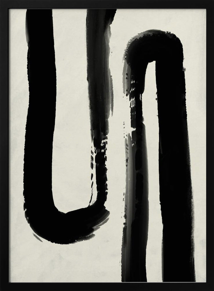 Monochrome stroom | Poster