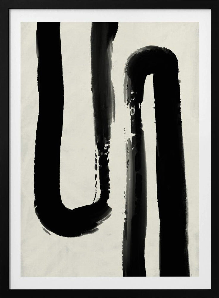 Monochrome stroom | Poster