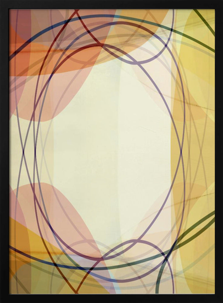 Zandroze tinten Abstract 2 | Poster