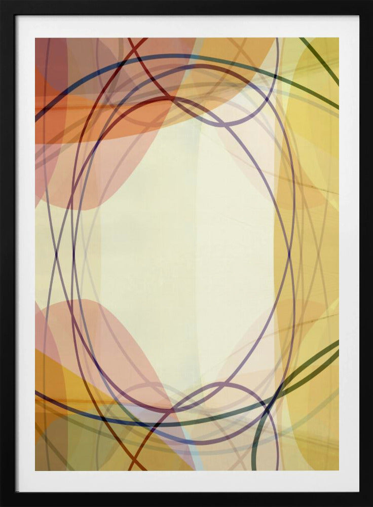 Zandroze tinten Abstract 2 | Poster