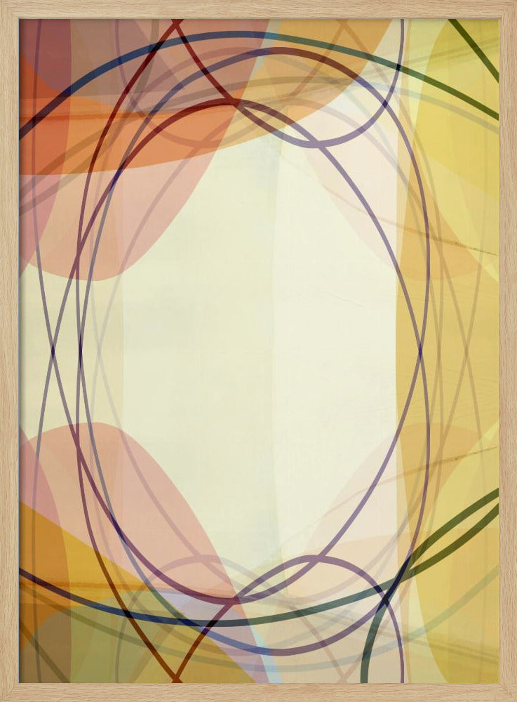 Zandroze tinten Abstract 2 | Poster