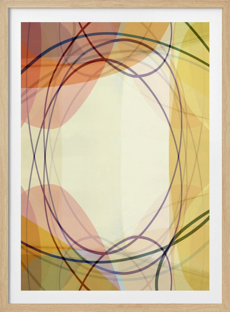 Zandroze tinten Abstract 2 | Poster