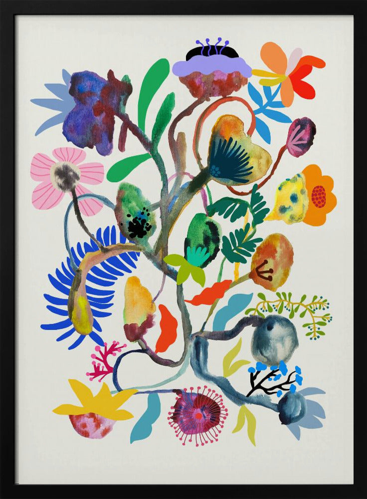 9933x14043 DIN 115 Abstract Bloemen | Poster