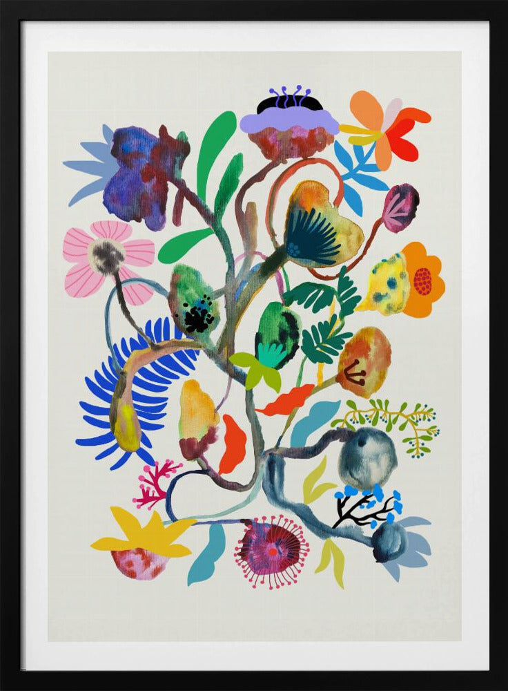 9933x14043 DIN 115 Abstract Bloemen | Poster