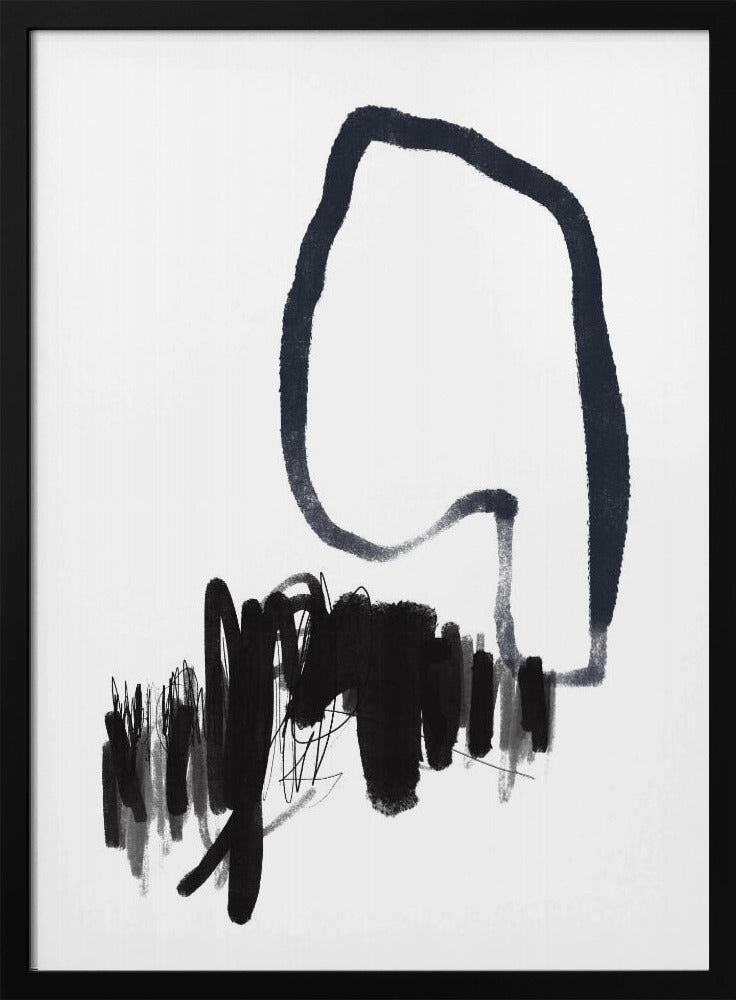 Monochrome stroom | Poster