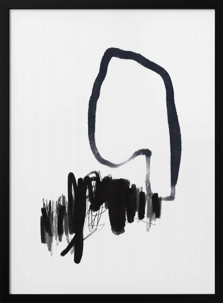 Monochrome stroom | Poster