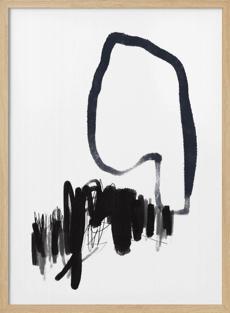 Monochrome stroom | Poster