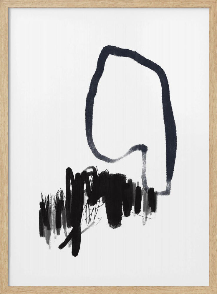 Monochrome stroom | Poster