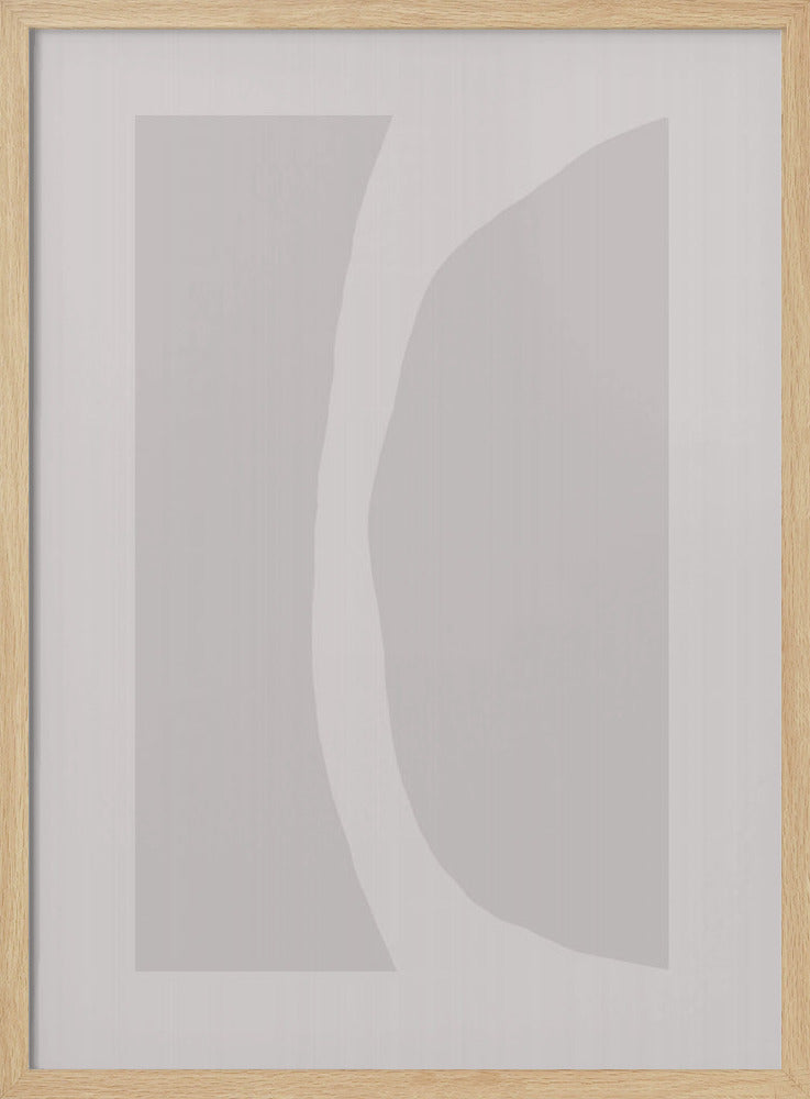Gebogen abstract licht | Poster