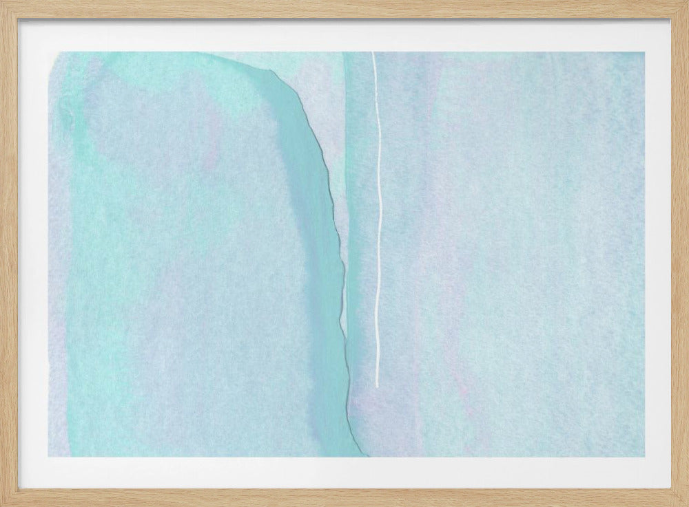Soft Blue And Turquoise Hues | Poster