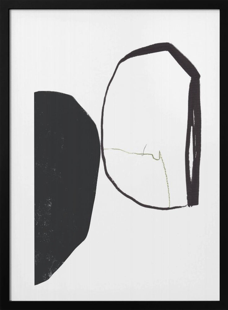 Geometrische vormen en contrasterende kleuren | Poster