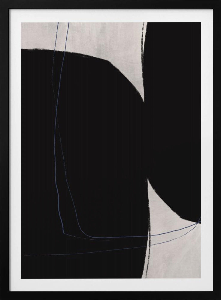 Zwart-witte geometrische vormen | Poster
