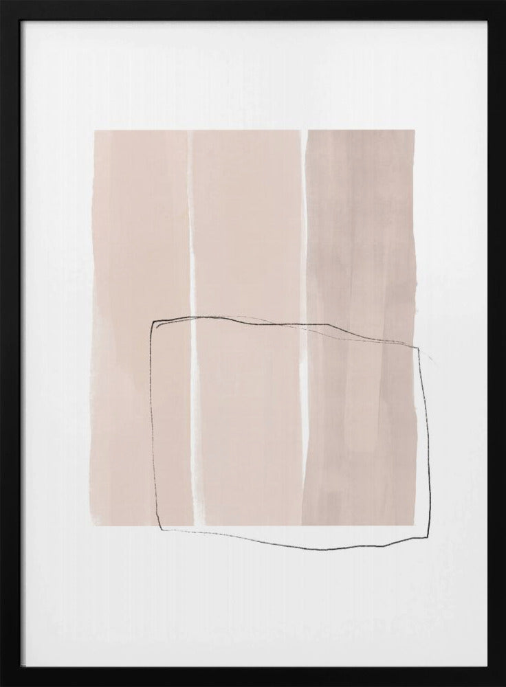 Delicate Black Line Sketch Overlay | Poster