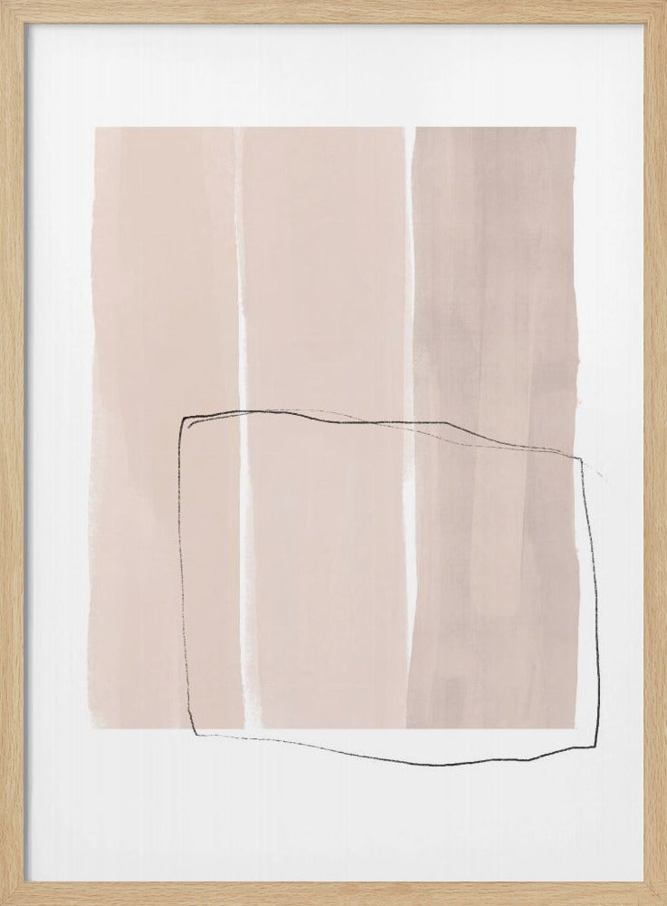 Delicate Black Line Sketch Overlay | Poster