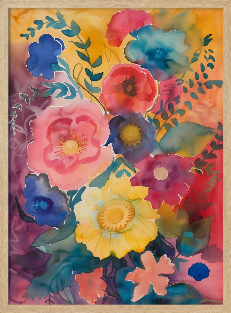 Watercolor Floral No. 6 | Poster