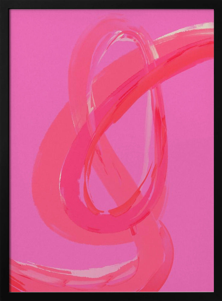 Levendige roze wervelingen | Poster