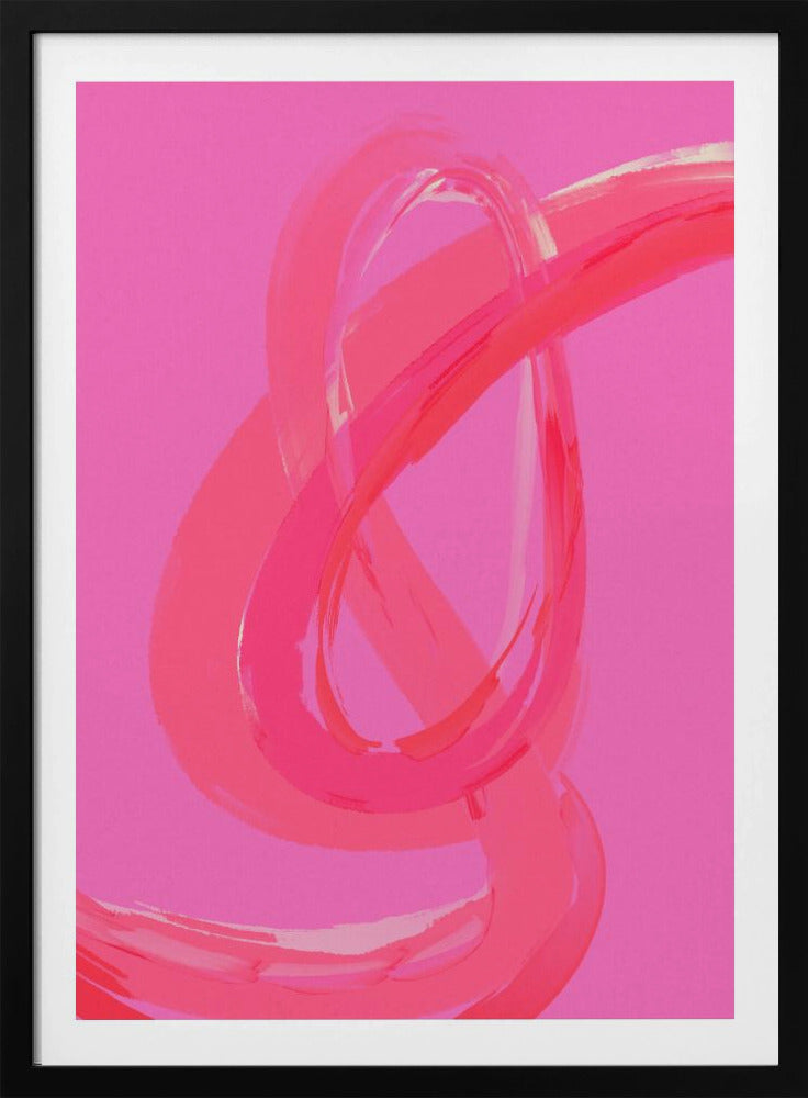Levendige roze wervelingen | Poster