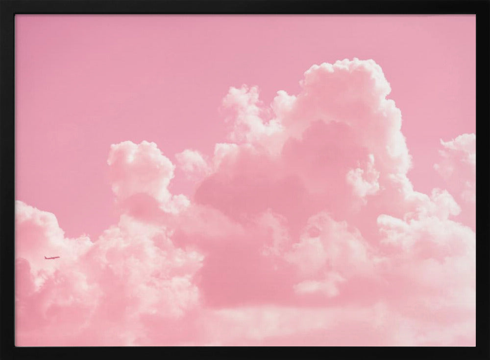 Bewolkt met een vleugje roze | Poster