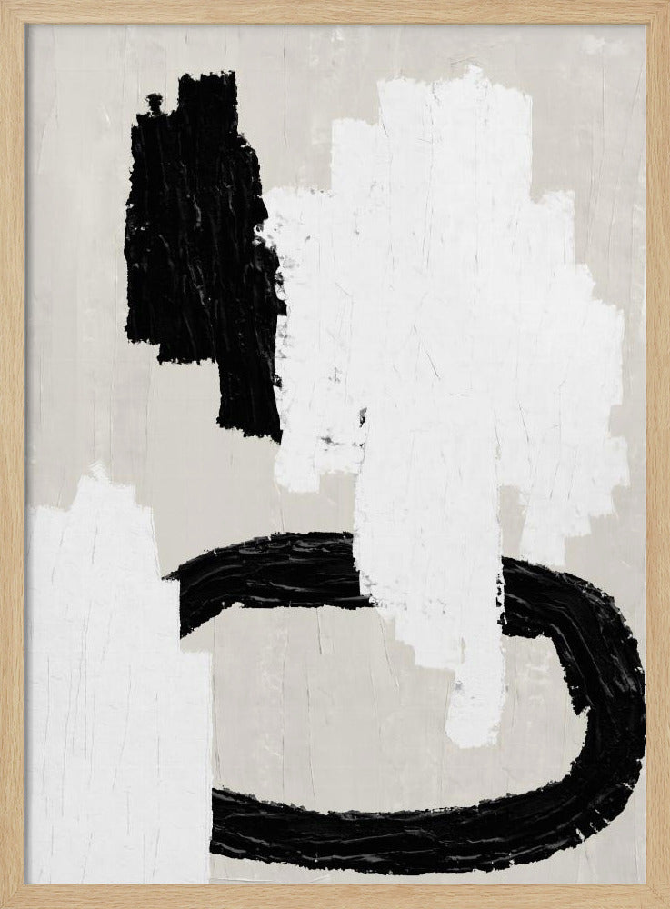 Monochrome strepen | Poster