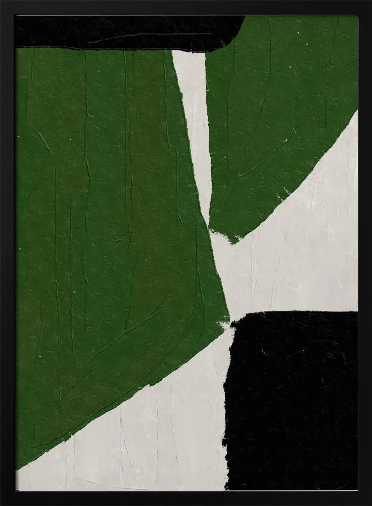 Abstracte groene vormen | Poster