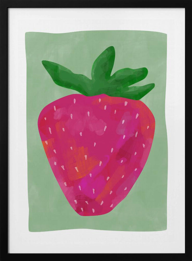 Levendige aardbei | Poster
