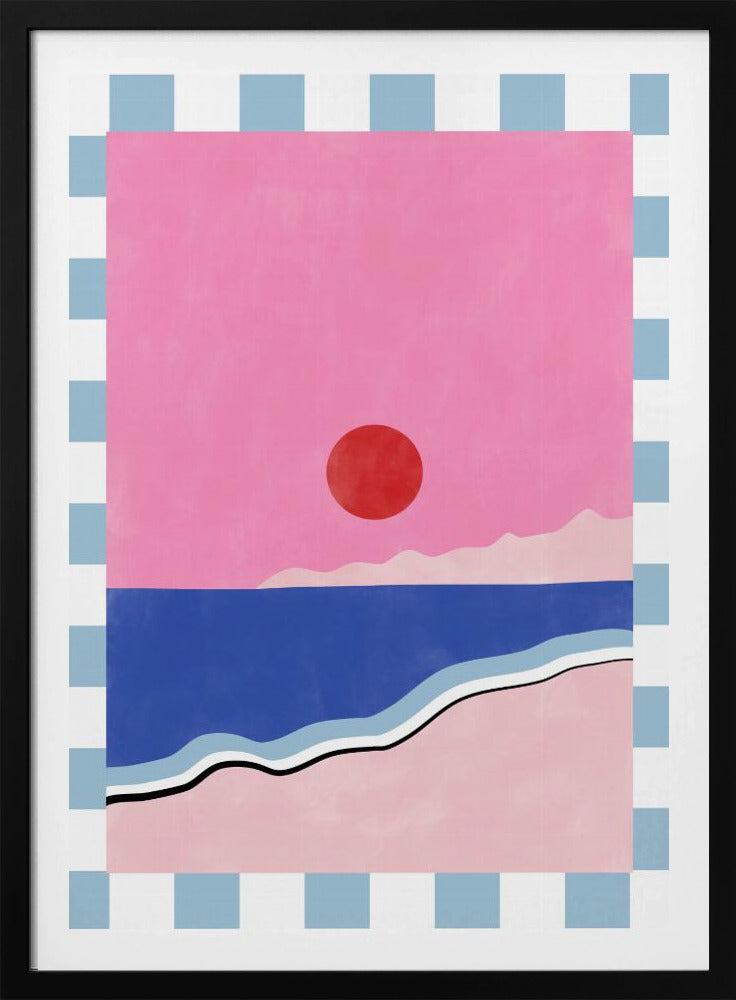 Minimalistisch strandtafereel | Poster