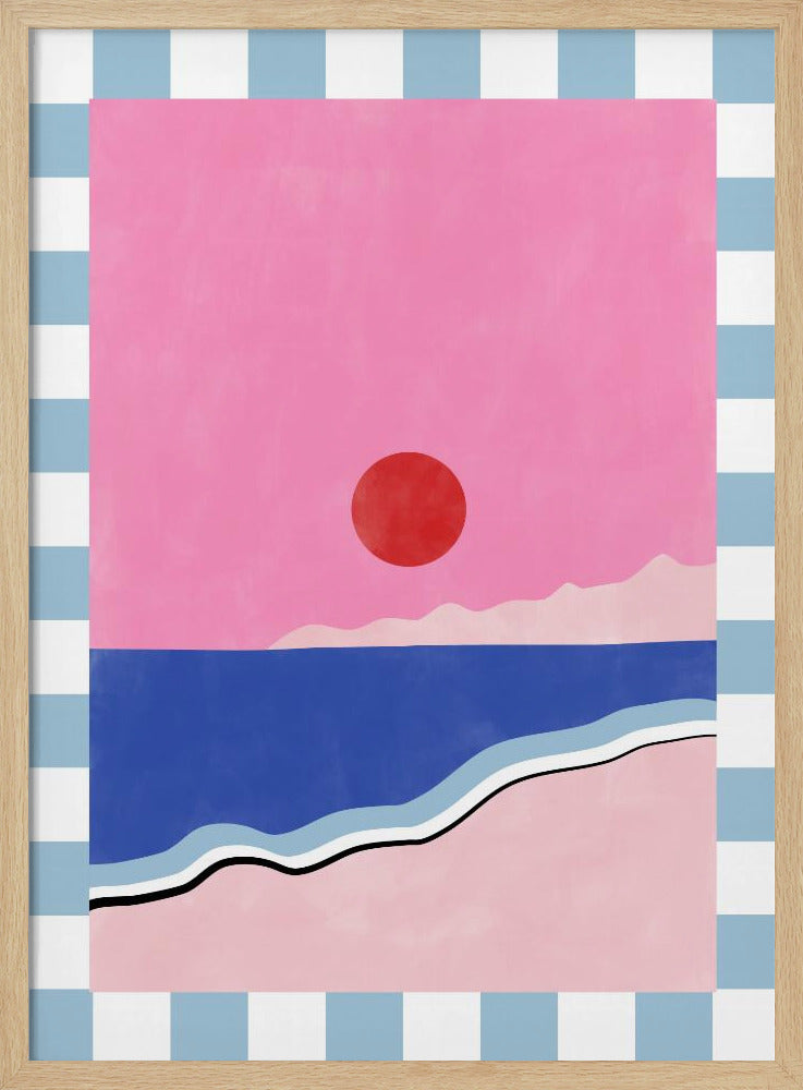 Minimalistisch strandtafereel | Poster