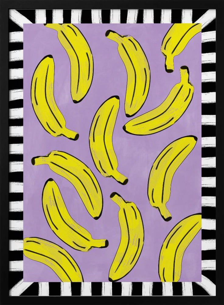 Gele bananen abstract | Poster