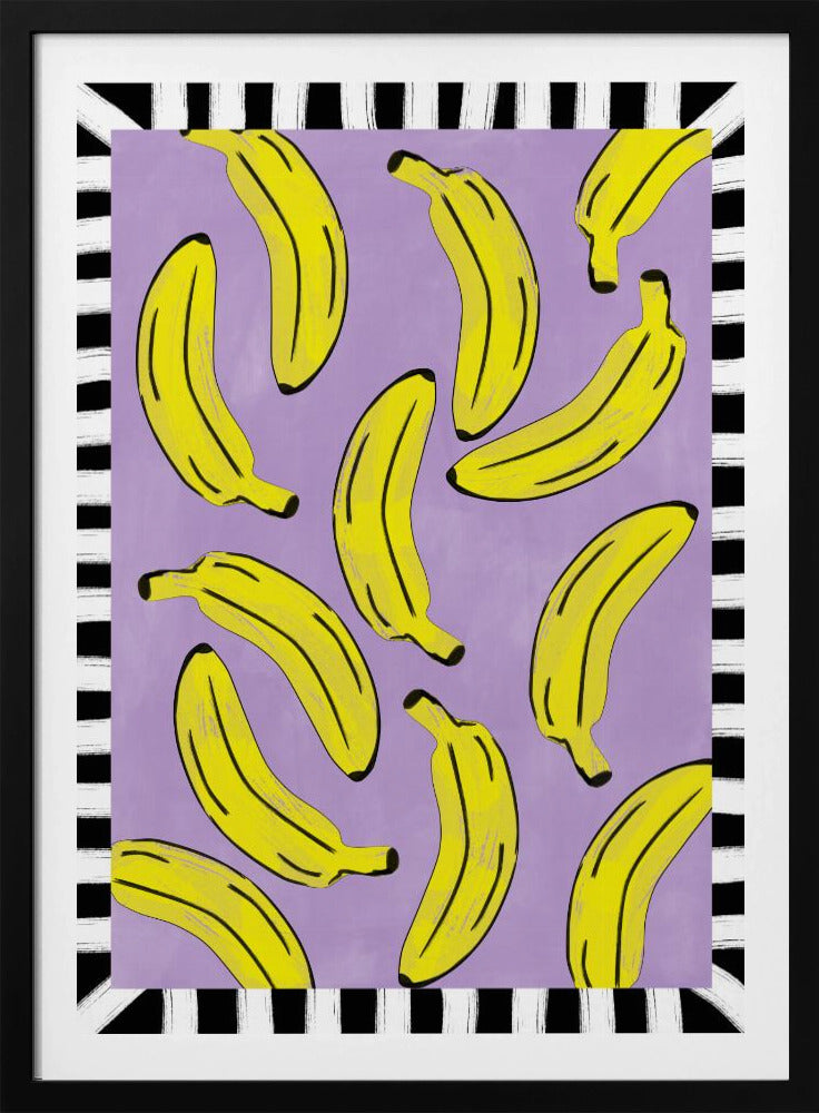 Gele bananen abstract | Poster