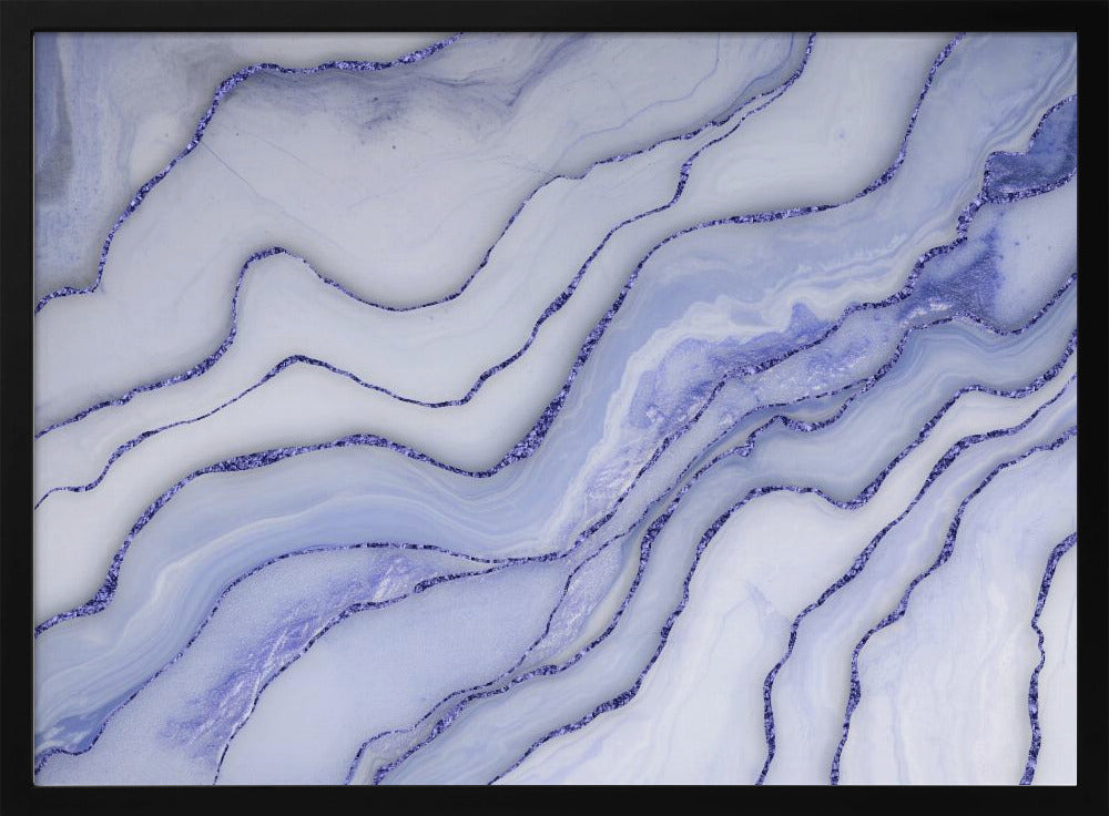 Marmer Luxe Blauw | Poster