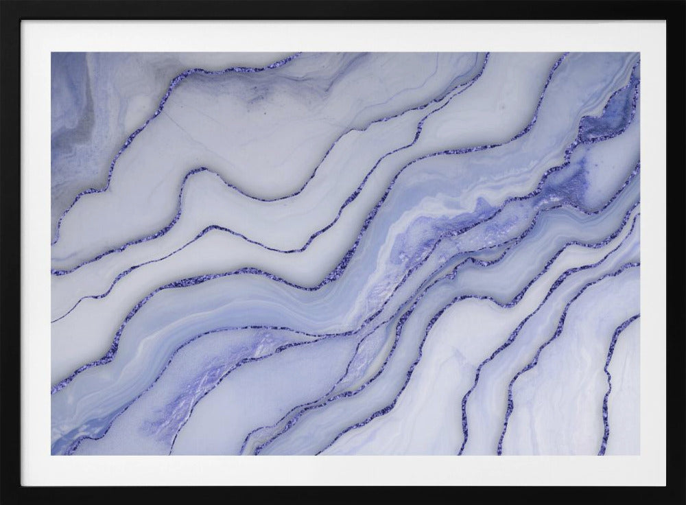 Marmer Luxe Blauw | Poster