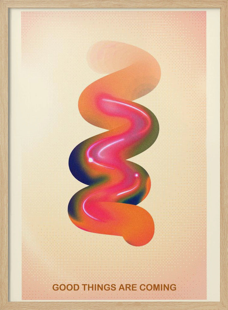 RETRO GRAPHIC NR. 17 / GOEDE DINGEN KOMEN AAN | Poster