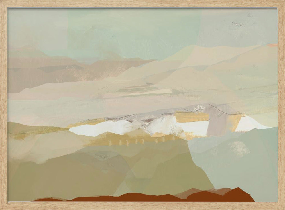 Kleurenblok Landschap 3 | Poster