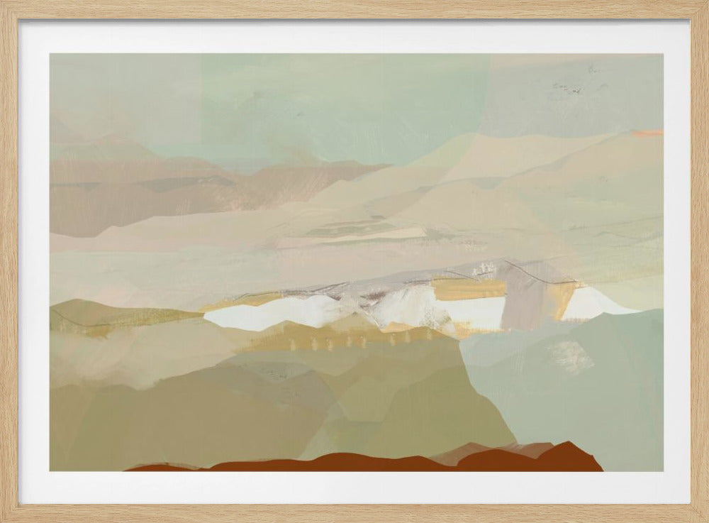 Kleurenblok Landschap 3 | Poster