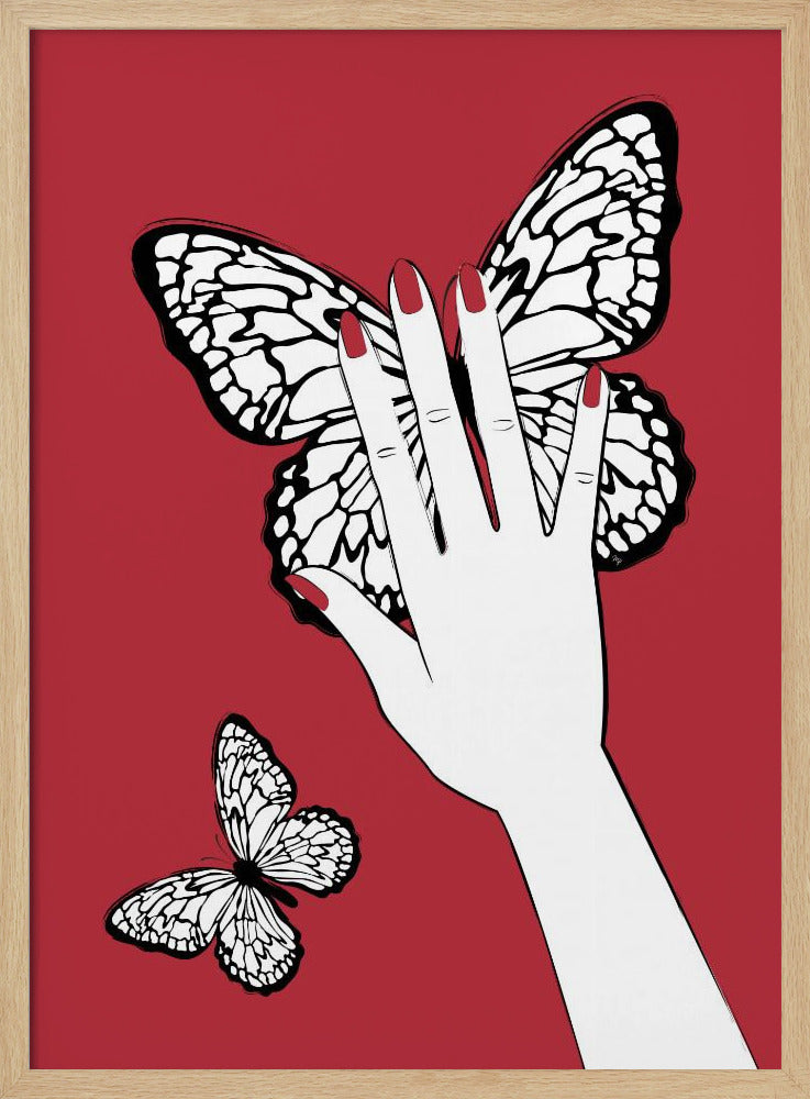 Een vlinder vasthouden | Poster
