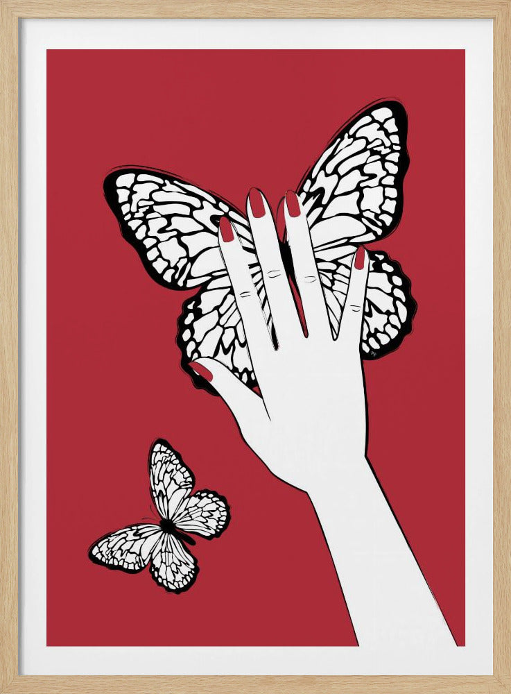Een vlinder vasthouden | Poster
