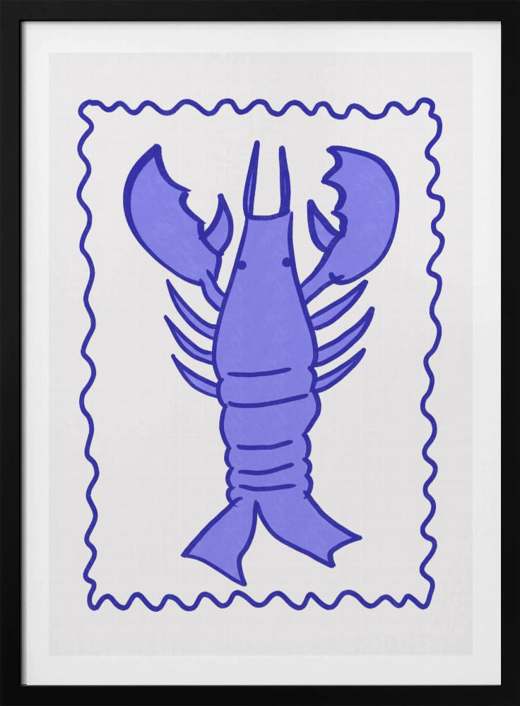 Purple Lobster Stamp | Poster
