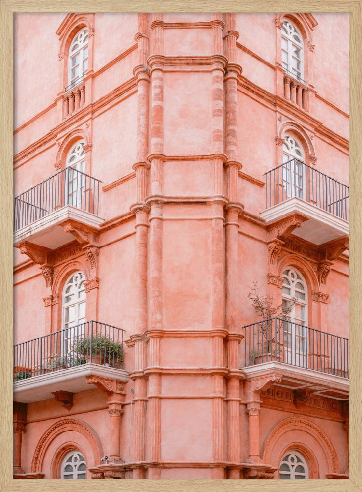 Pastelroze Umbrië | Reisfotografie Italië | Poster