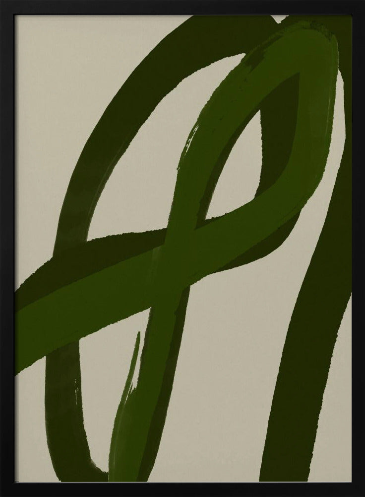Groene bochten | Poster