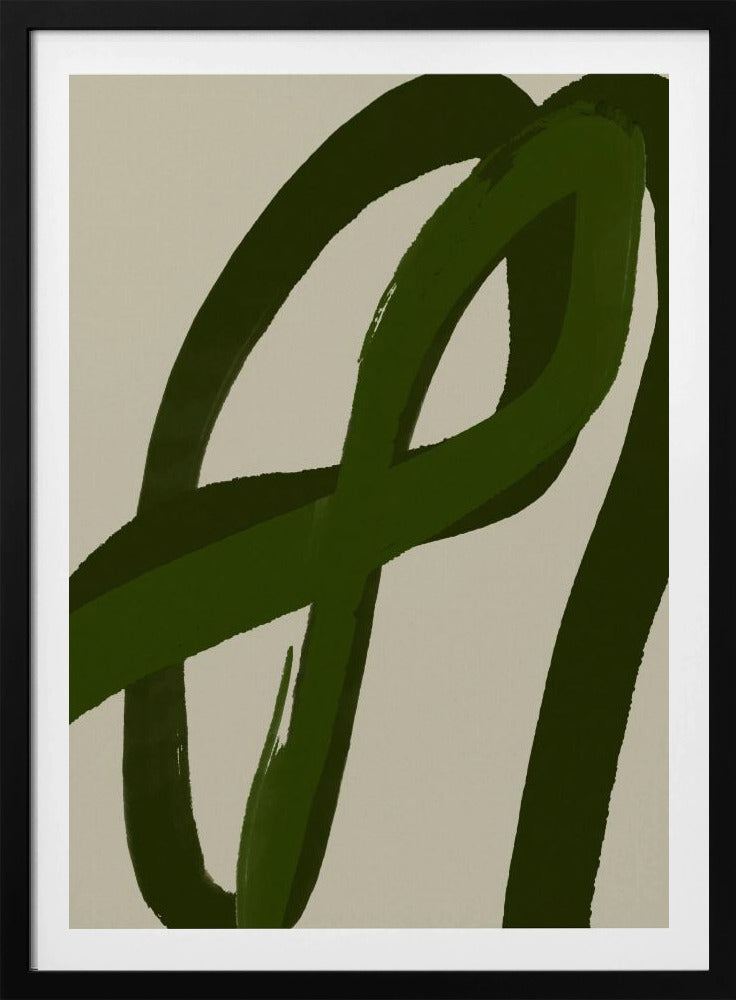 Groene bochten | Poster