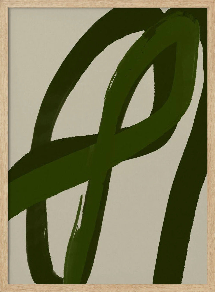 Groene bochten | Poster