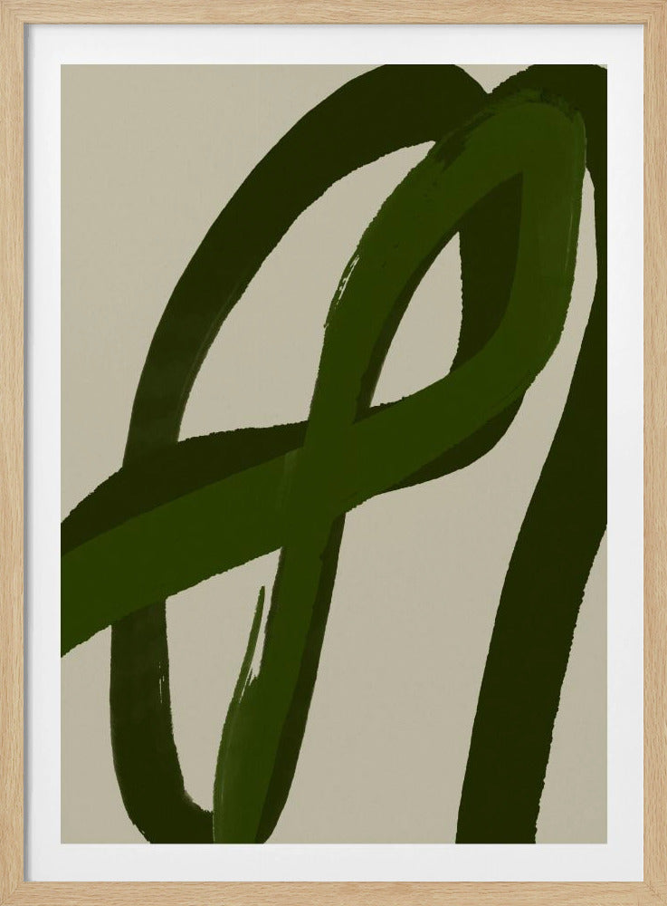 Groene bochten | Poster