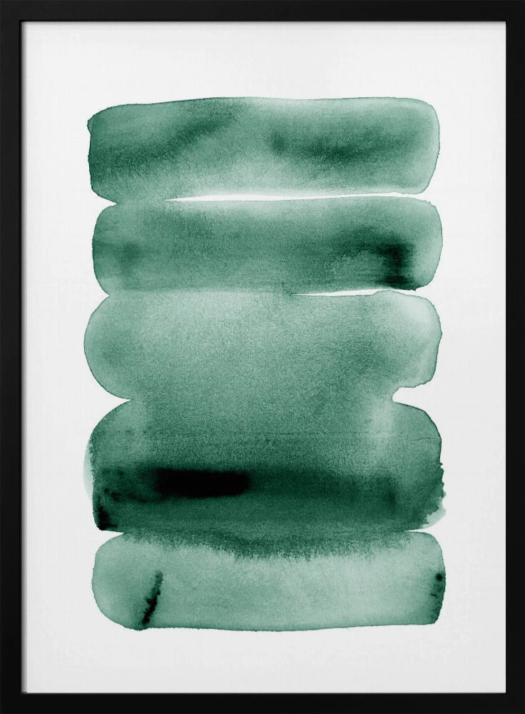 Abstracte groene strepen | Poster