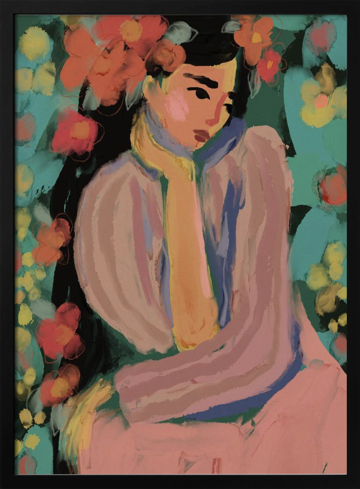 Peinzende Bloemen | Poster